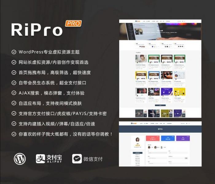 图片[1]-RIPro主题 v7.2 免授权修复后门完美版-无忧智云