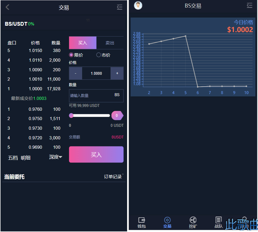 BS比特之星挖矿/交易源码