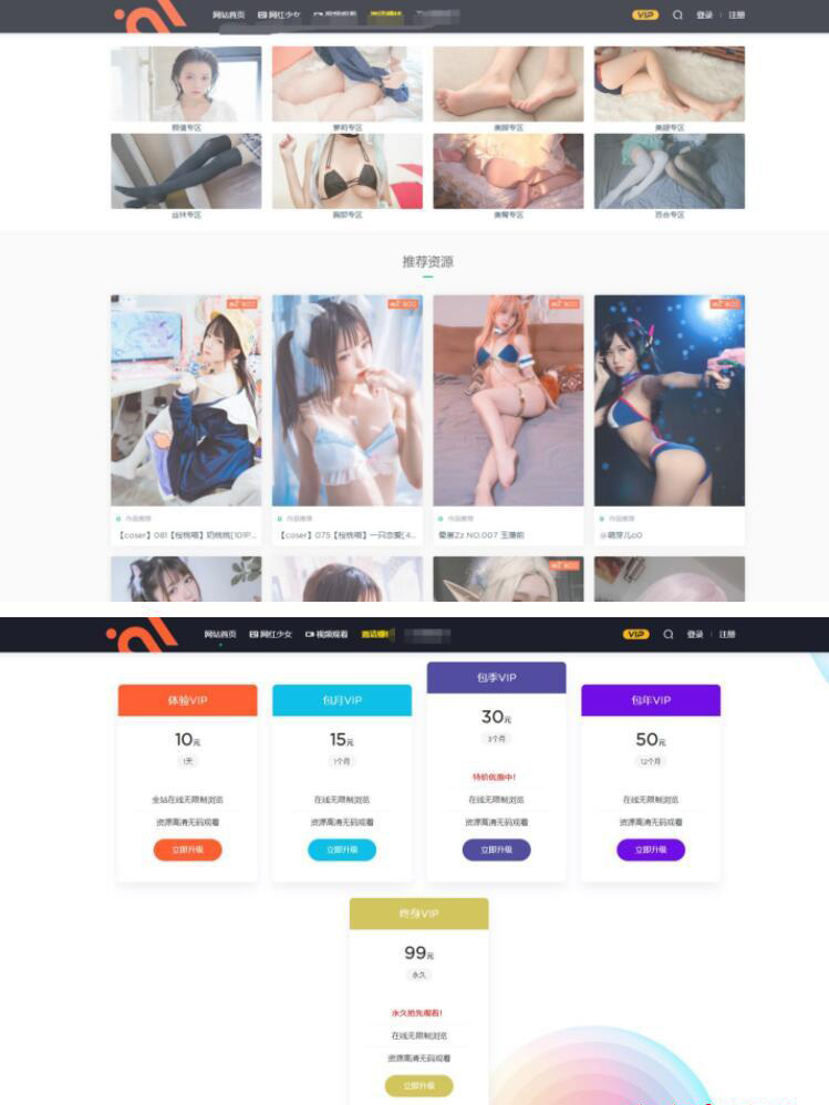 图片[1]-【站长亲测】小姐姐写真WordPress网站源码-无忧智云