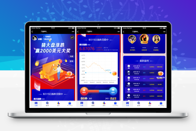 【USDT指数涨跌】蓝色UI二开币圈+万盈财经币圈+充值提现+K线正常+大盘涨跌竞猜-无忧智云