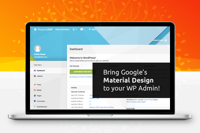 WordPress插件-Material WP V0.0.52汉化版已更新-倾尘SEO 更改WordPress管理界面 Material Design RTL支持-无忧智云